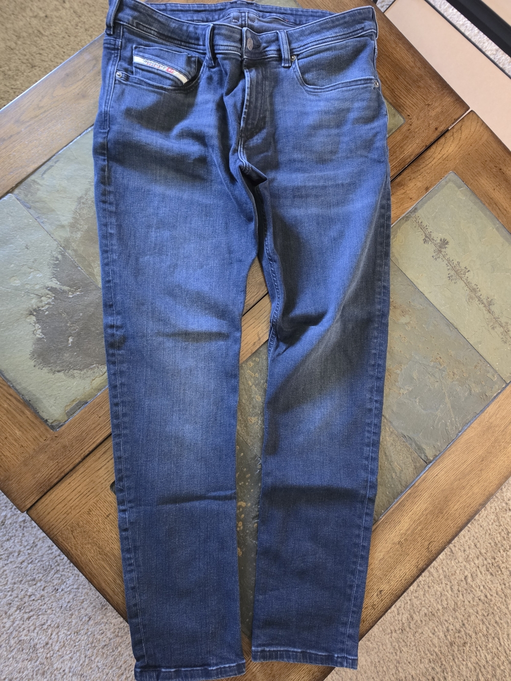 Diesel Men's Skinny Jeans in Dark Blue Wash